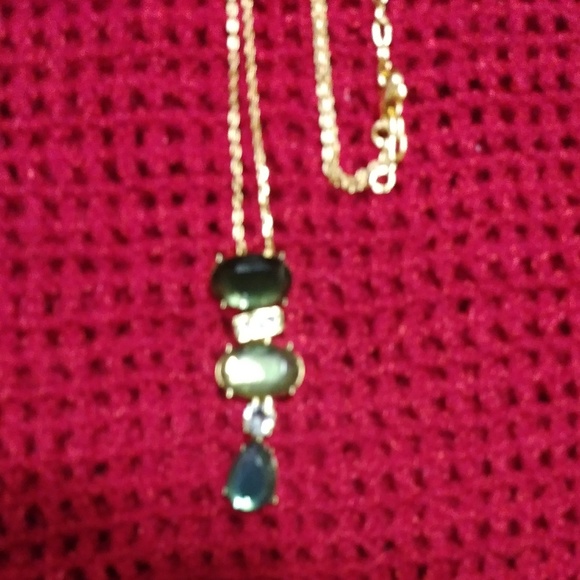SOLD OUT!!! NOT AVAILABLE!!!! GEM STONES FASHION JEWELRY 18 KT GOLD PLATED - Picture 1 of 5